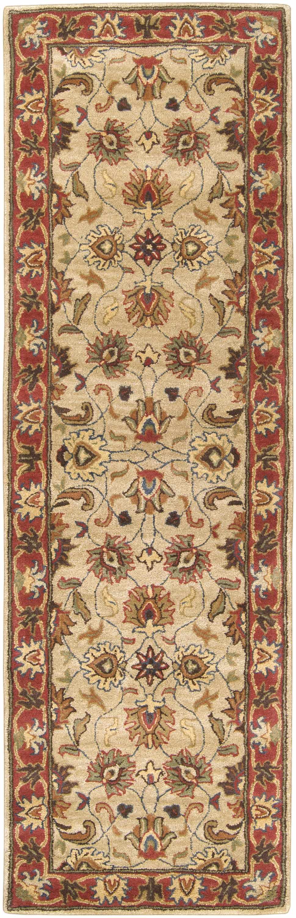 Cherryfield Hand Tufted Brown & Rust 1001 Wool Rug - Ornate Home