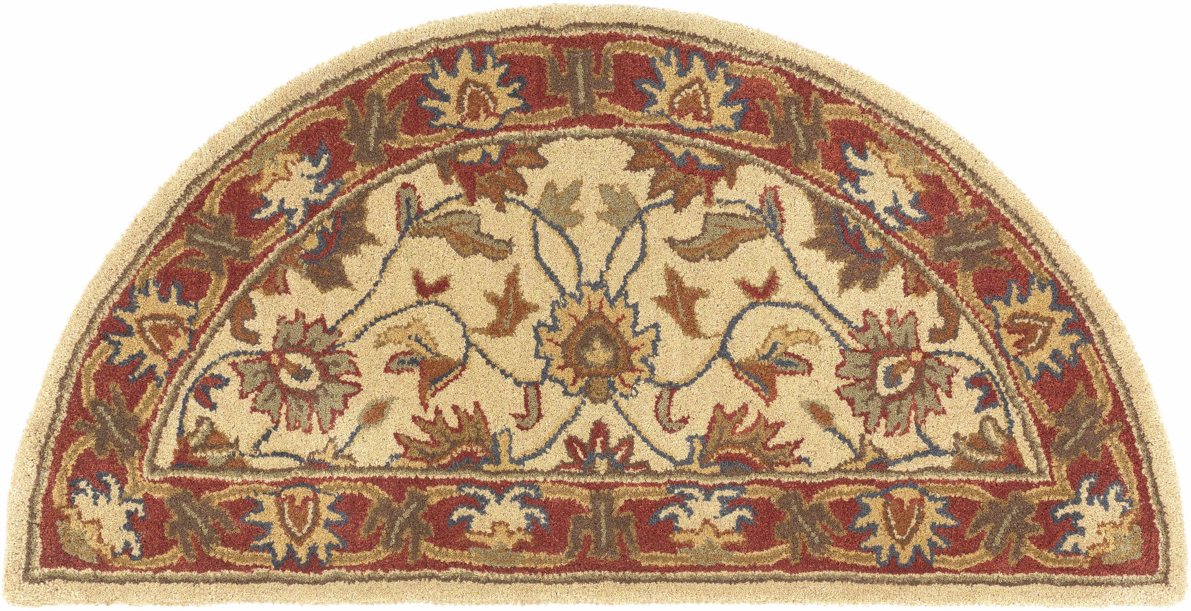 Cherryfield Hand Tufted Brown & Rust 1001 Wool Rug - Ornate Home