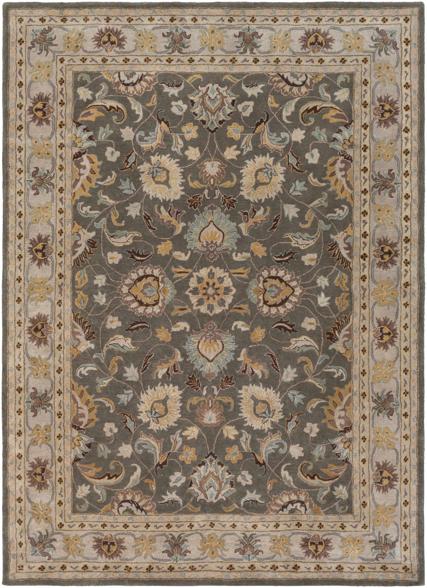 Cherryfield Hand Tufted Taupe Wool Rug - Ornate Home