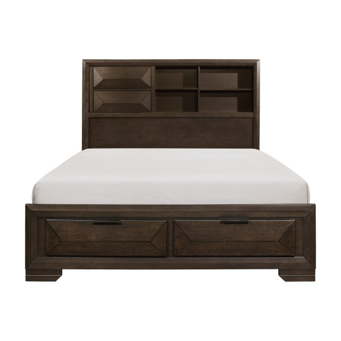 Chesky Espresso Queen Platform Bed - Ornate Home