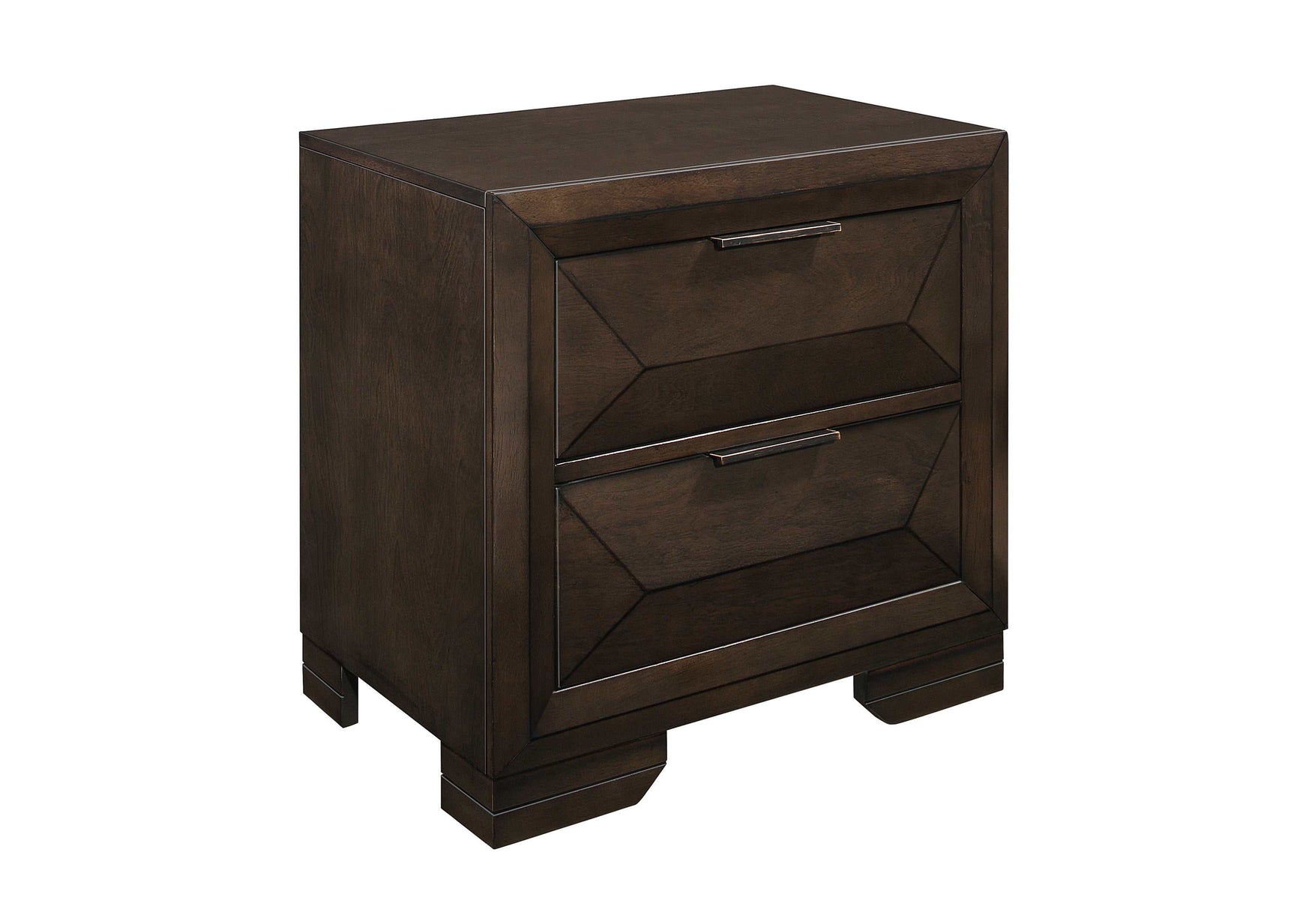 Chesky Warm Espresso Nightstand - Ornate Home