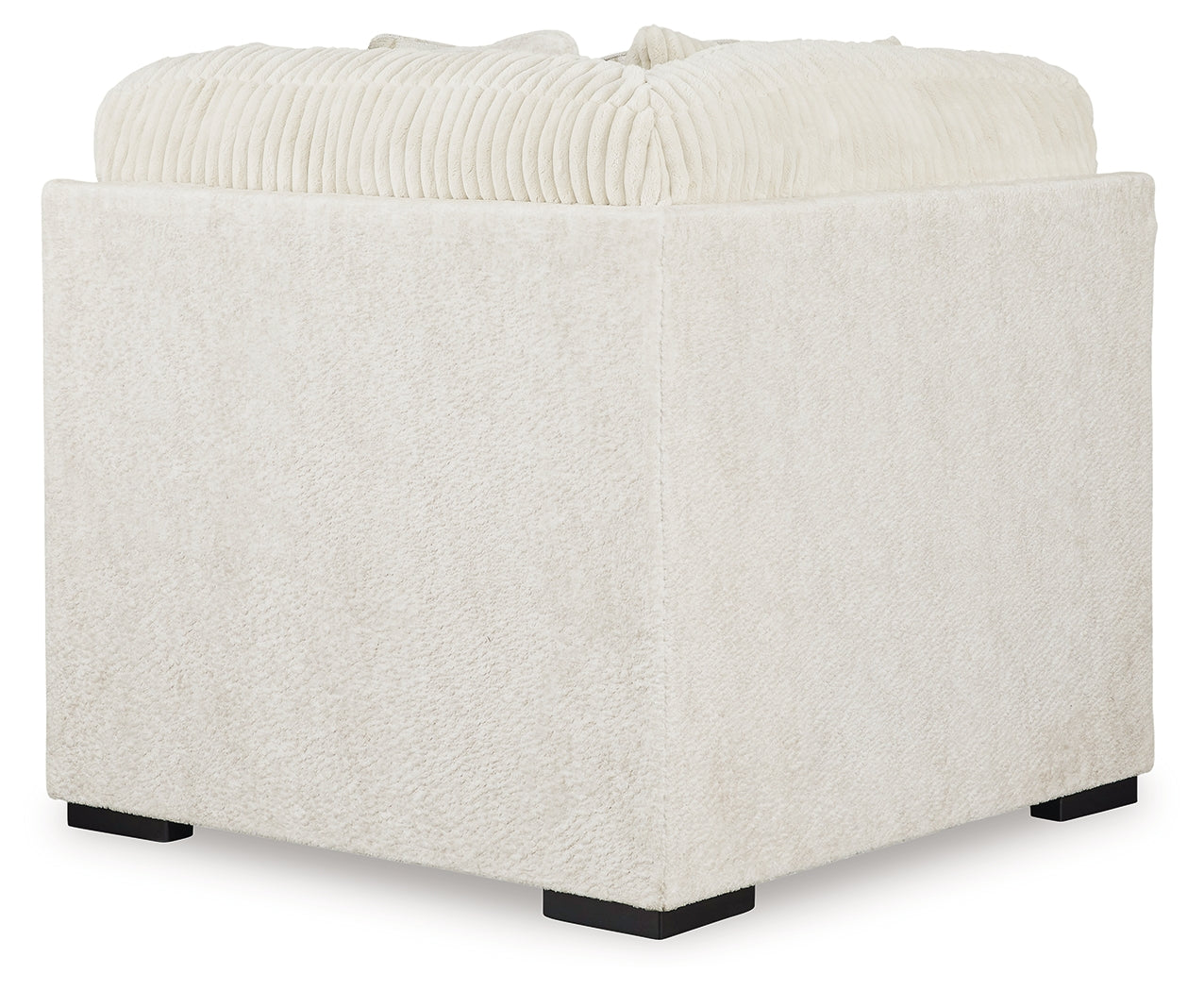 Chessington Ivory 4-Piece Sectional and Oversized Accent Ottoman - Ornate Home