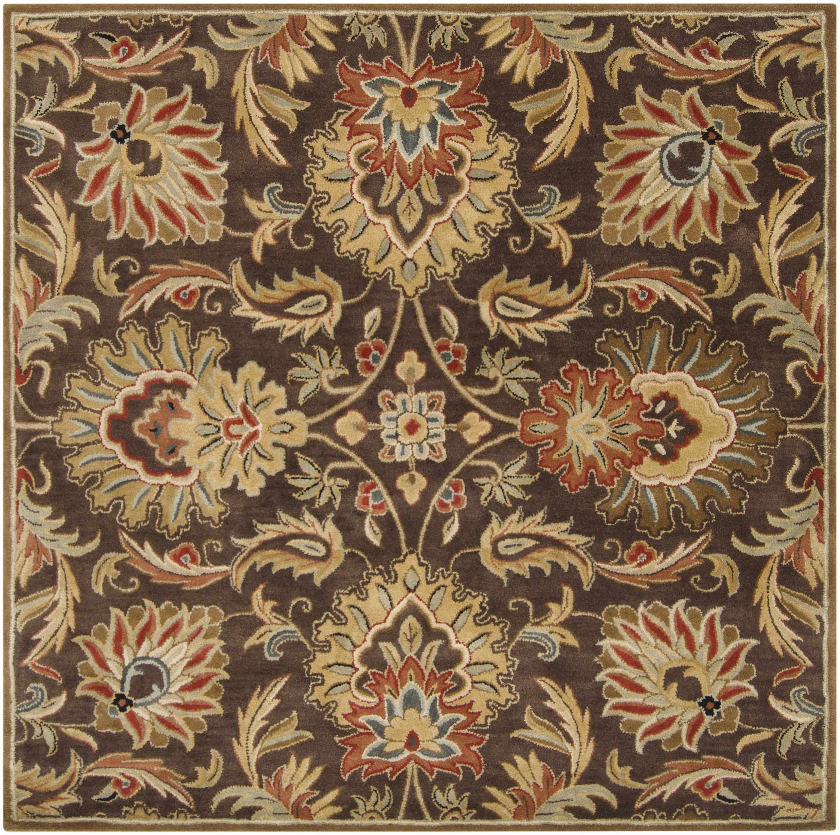 Chesterton 1028 Hand Tufted Brown Wool Rug - Ornate Home