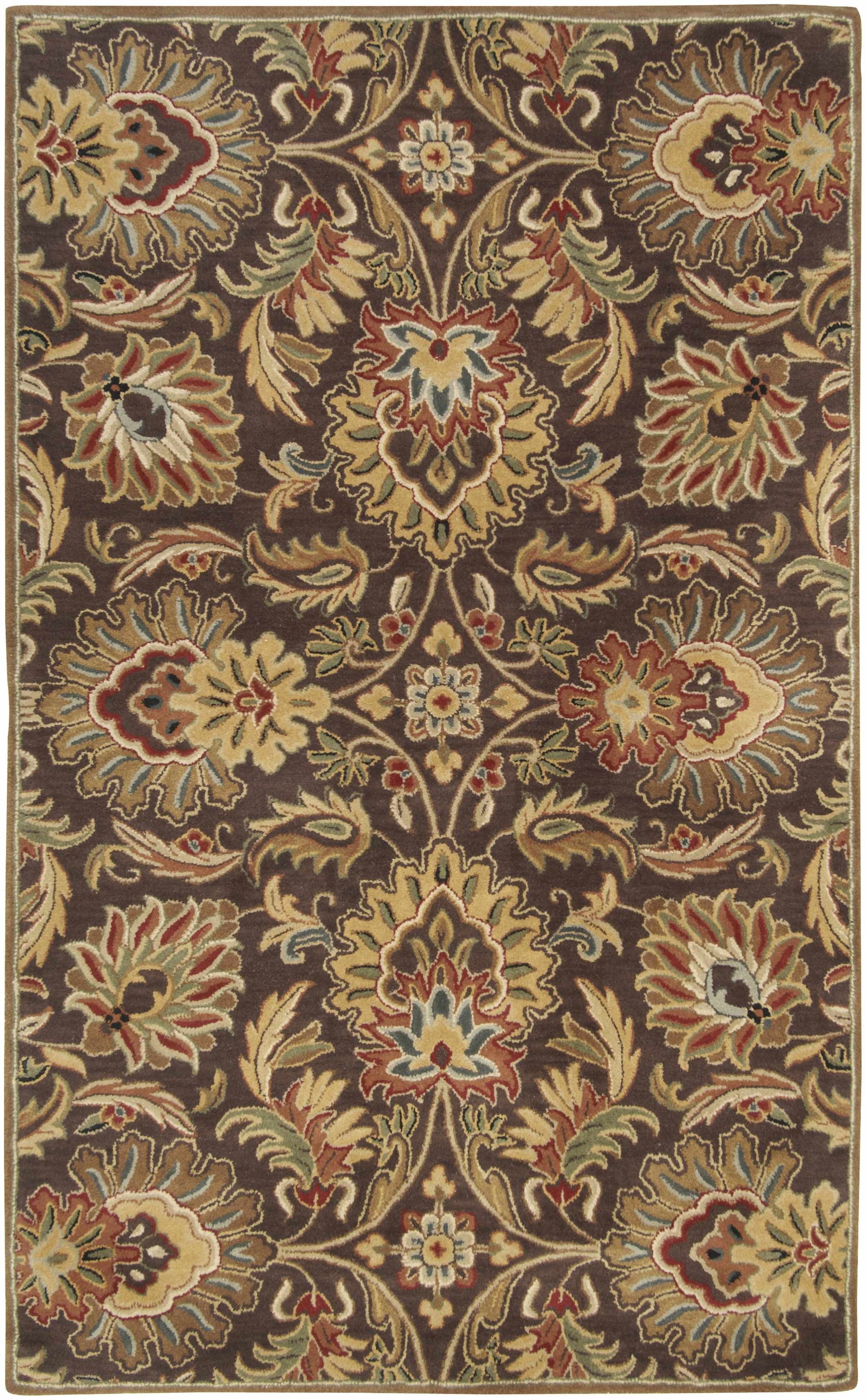 Chesterton 1028 Hand Tufted Brown Wool Rug - Ornate Home