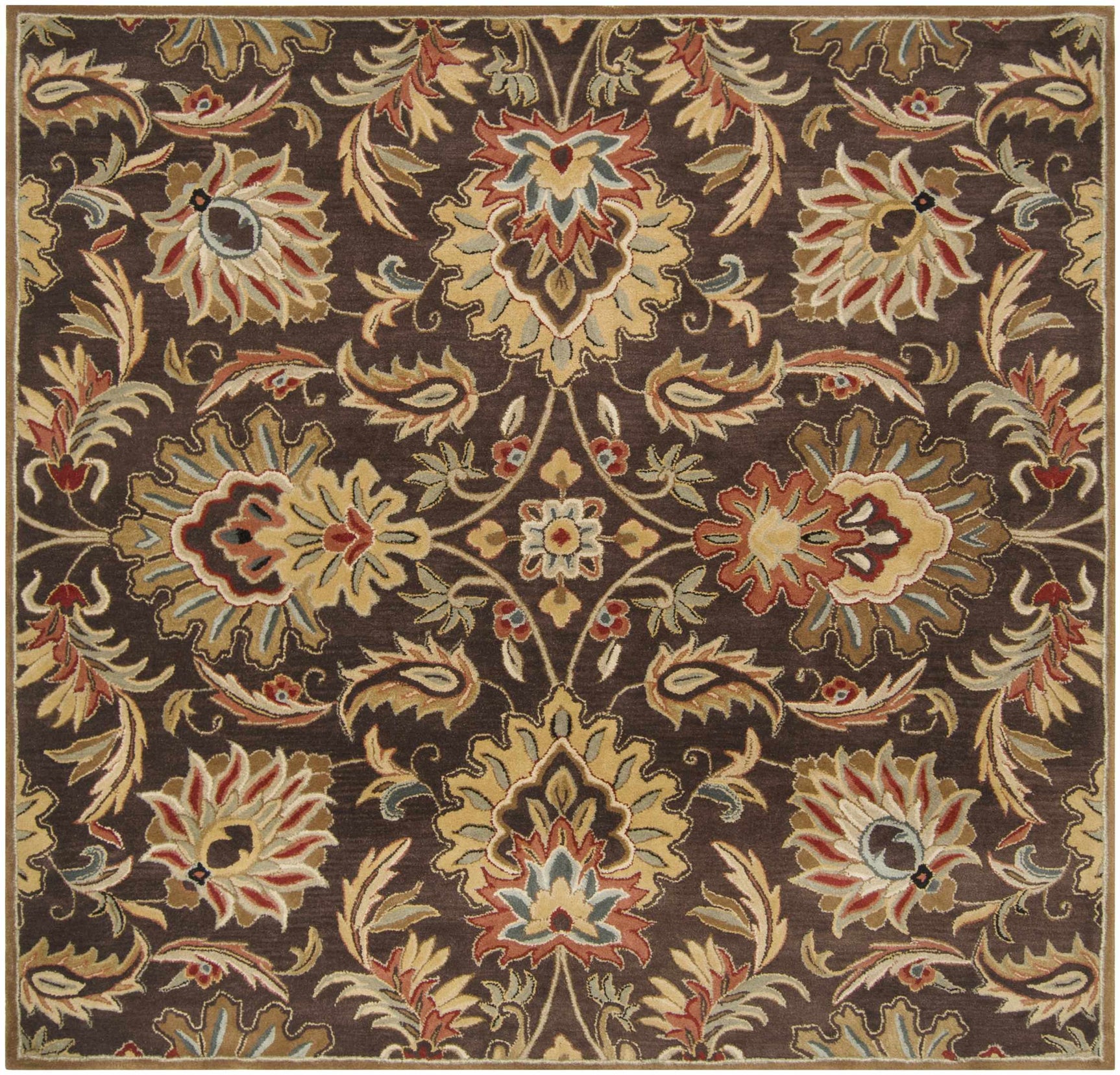Chesterton 1028 Hand Tufted Brown Wool Rug - Ornate Home