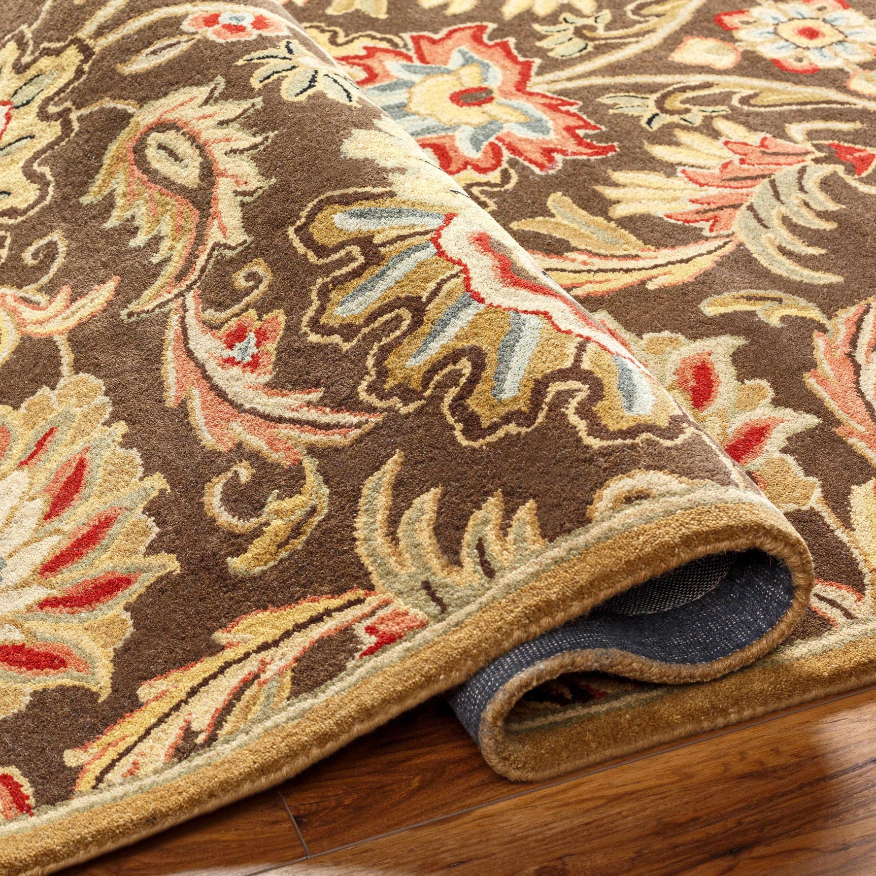 Chesterton 1028 Hand Tufted Brown Wool Rug - Ornate Home