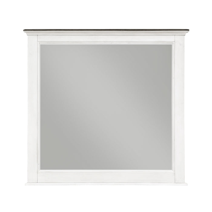 Chesterton Antique White Mirror - Ornate Home