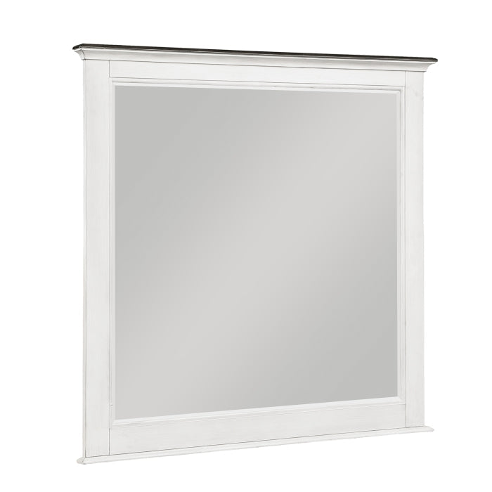 Chesterton Antique White Mirror - Ornate Home