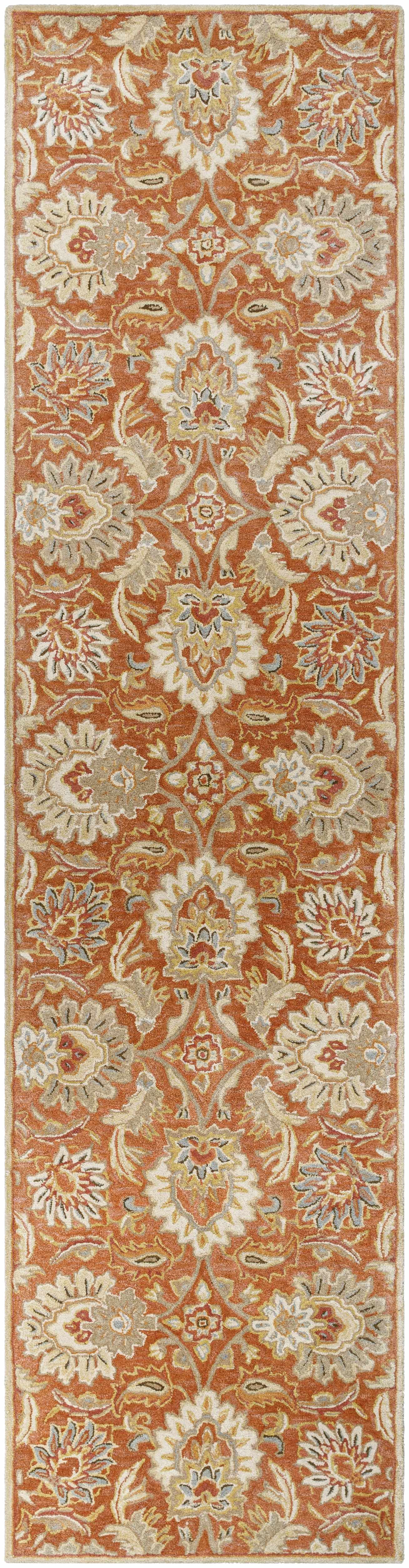 Chesterton Hand Tufted Orange 1112 Area Rug - Ornate Home