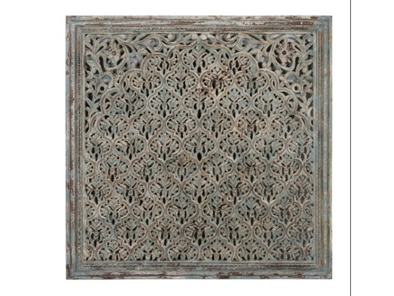 Cheval Wood Carved Panel - Ornate Home