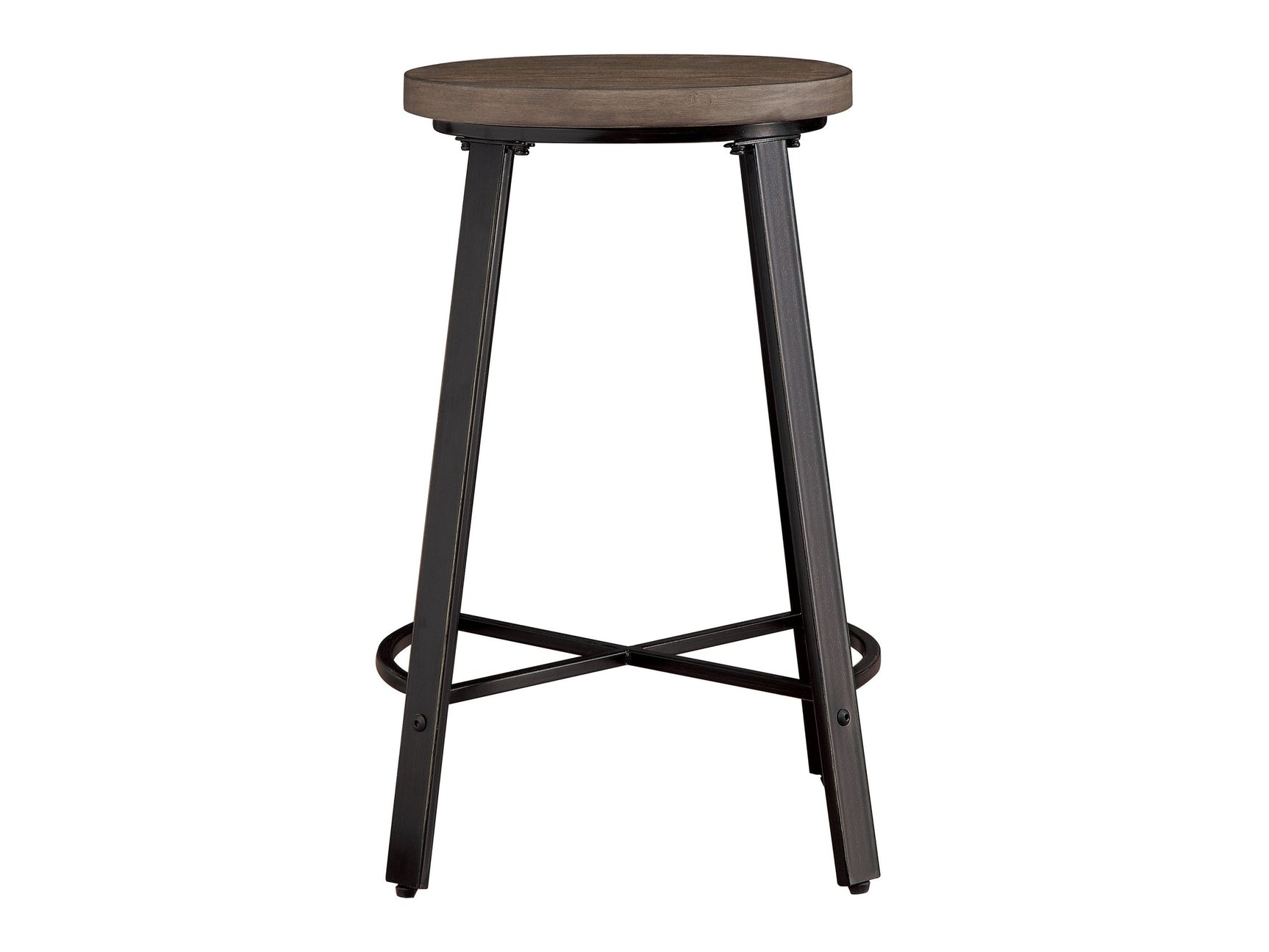 Chevre Brown/Gray Counter Stool (Set of 2) - Ornate Home