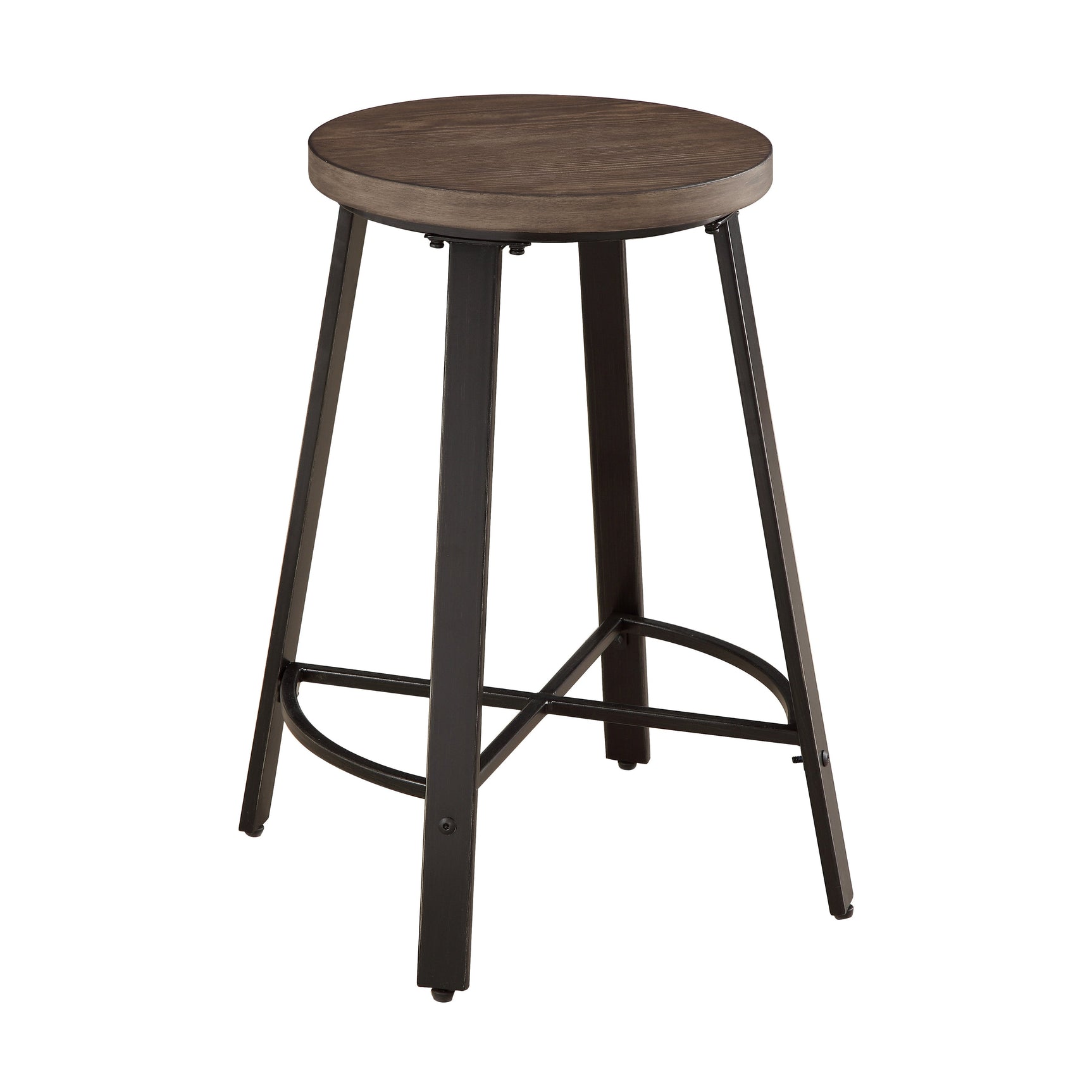 Chevre Brown/Gray Counter Stool (Set of 2) - Ornate Home