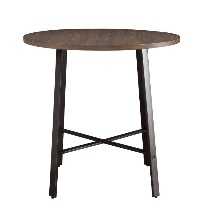 Chevre Brown/Gray Round Counter Height Table - Ornate Home