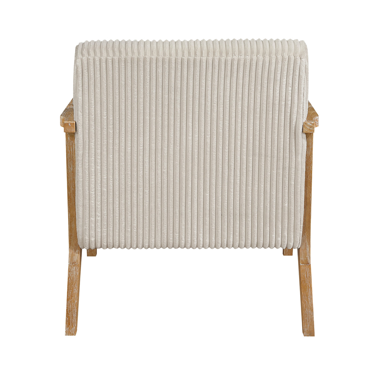 Chevron Beige Accent Chair - Ornate Home