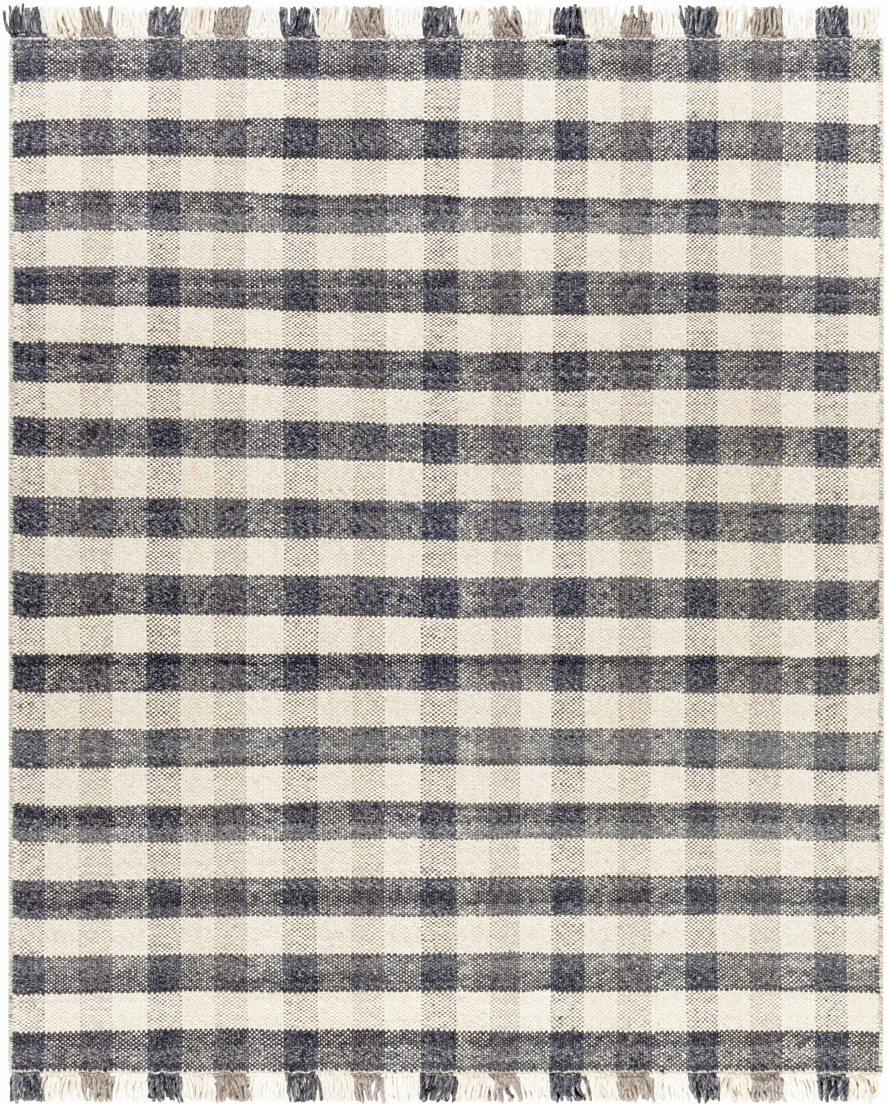 Chilliwack Gray Plaid Wool Rug - Ornate Home
