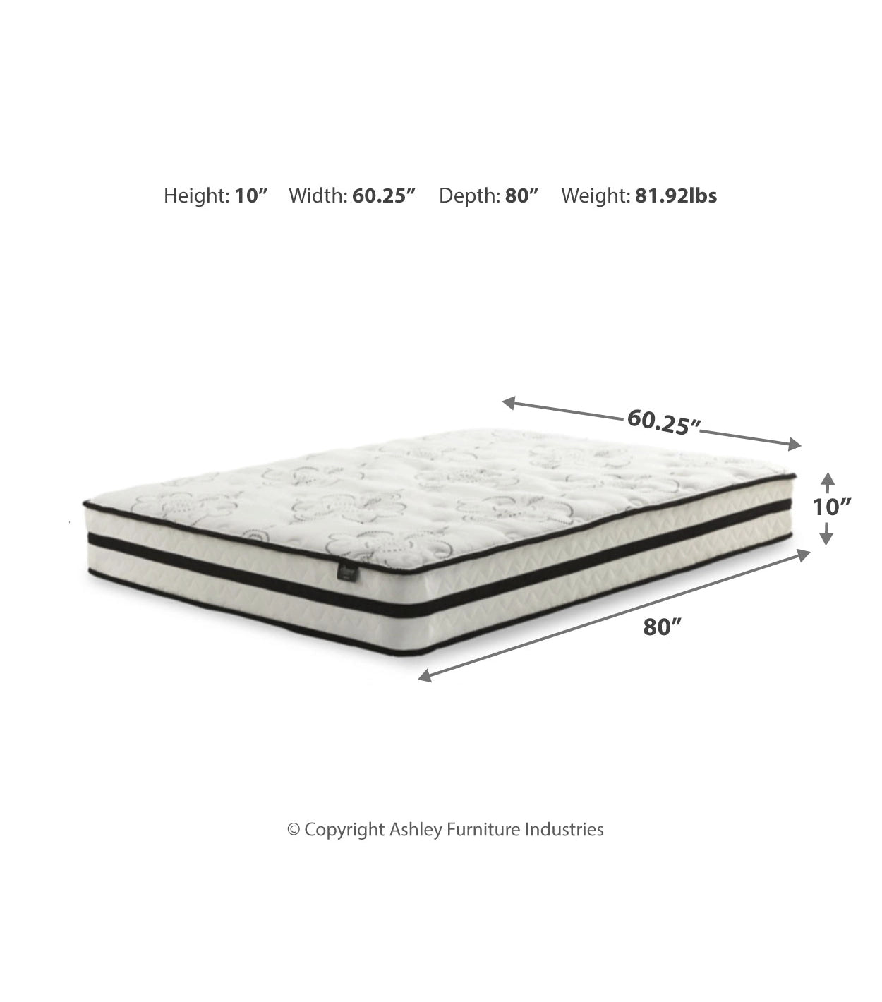 Chime 10 Inch Hybrid Full Mattress in a Box / Medium - Ornate Home