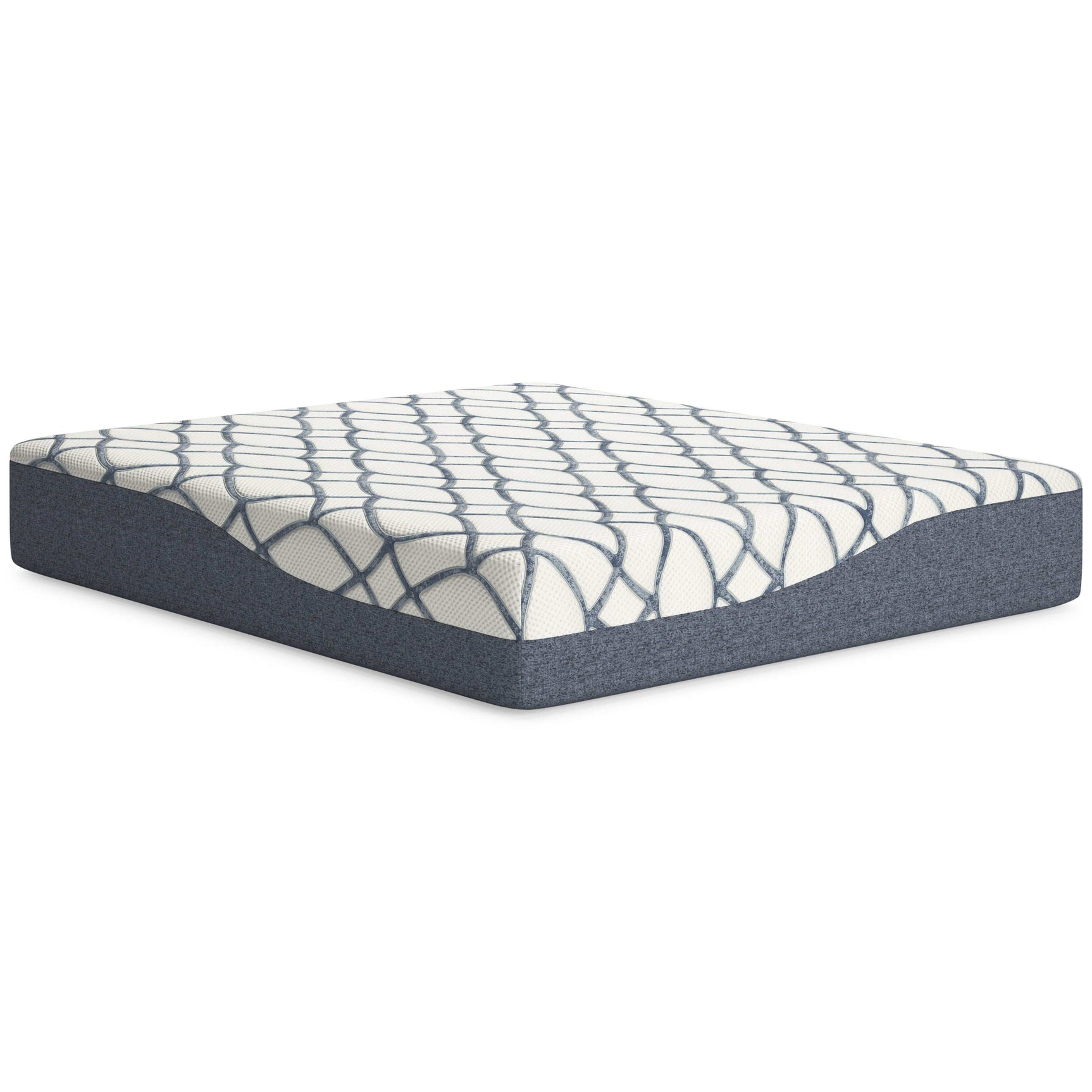 Chime Elite 2.0 White/Blue Memory Foam 14 Inch Mattress / Ultra Plush - Ornate Home