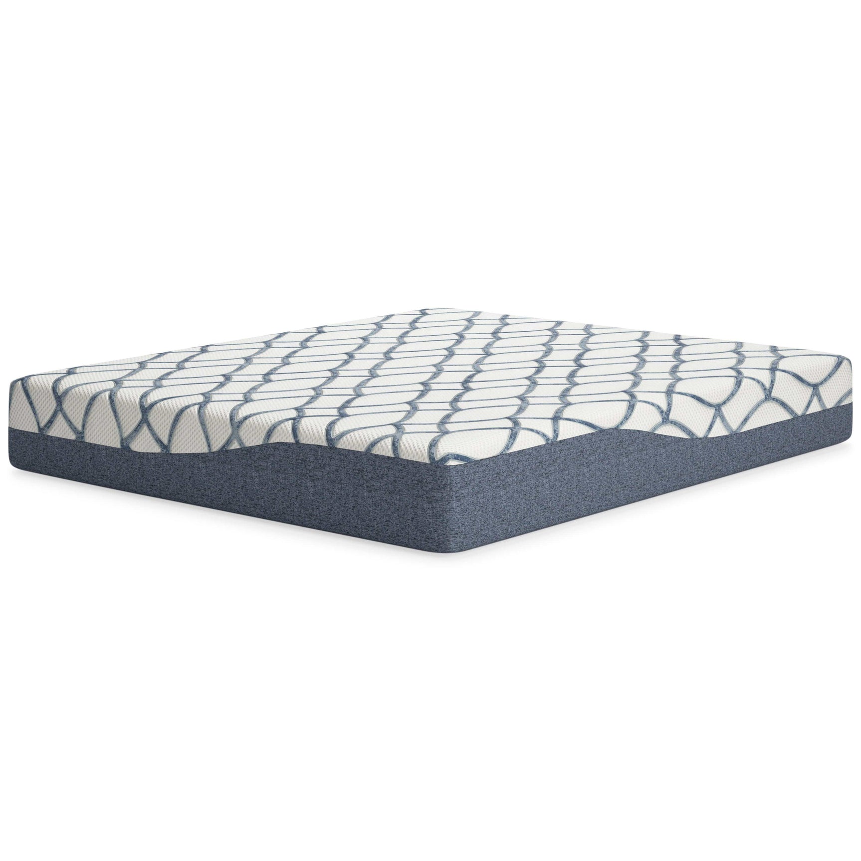 Chime Elite 2.0 White/Blue Memory Foam Mattress / Plush - Ornate Home