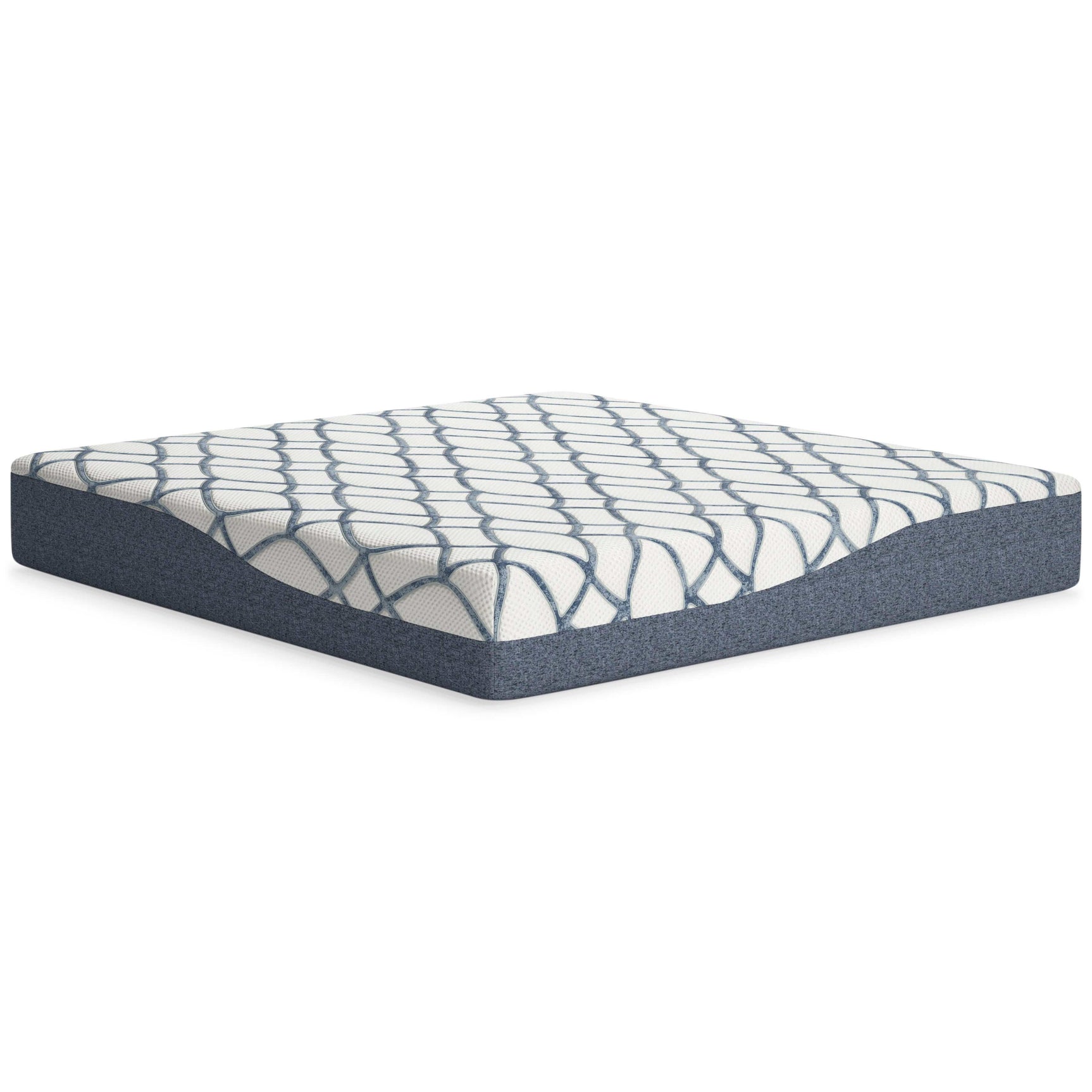 Chime Elite 2.0 White/Blue Memory Foam Mattress / Plush - Ornate Home