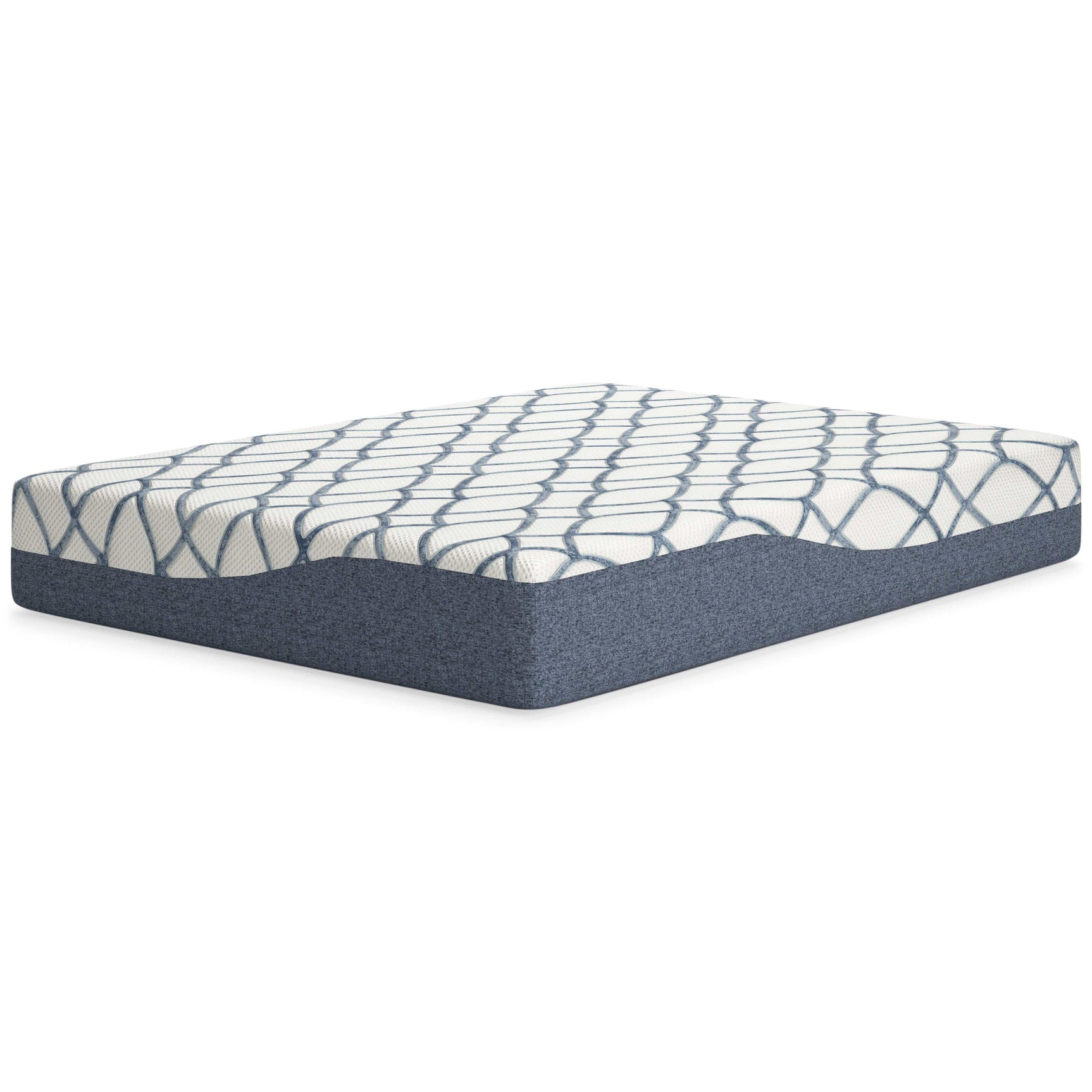 Chime Elite 2.0 White/Blue Memory Foam Mattress / Plush - Ornate Home