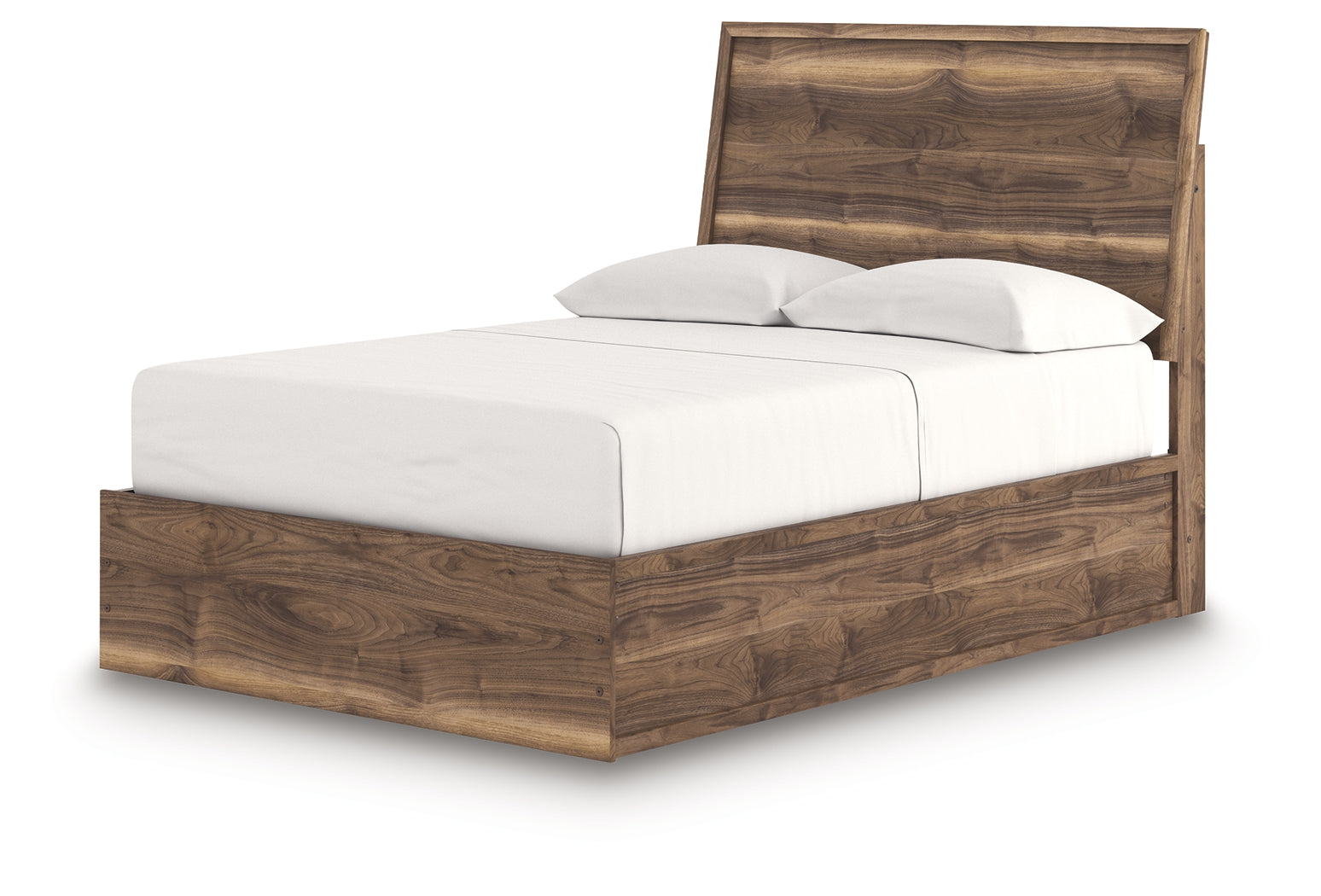 Chirason Brown Full Panel Platform Bed, Dresser and Mirror (Online Special Price) - Ornate Home