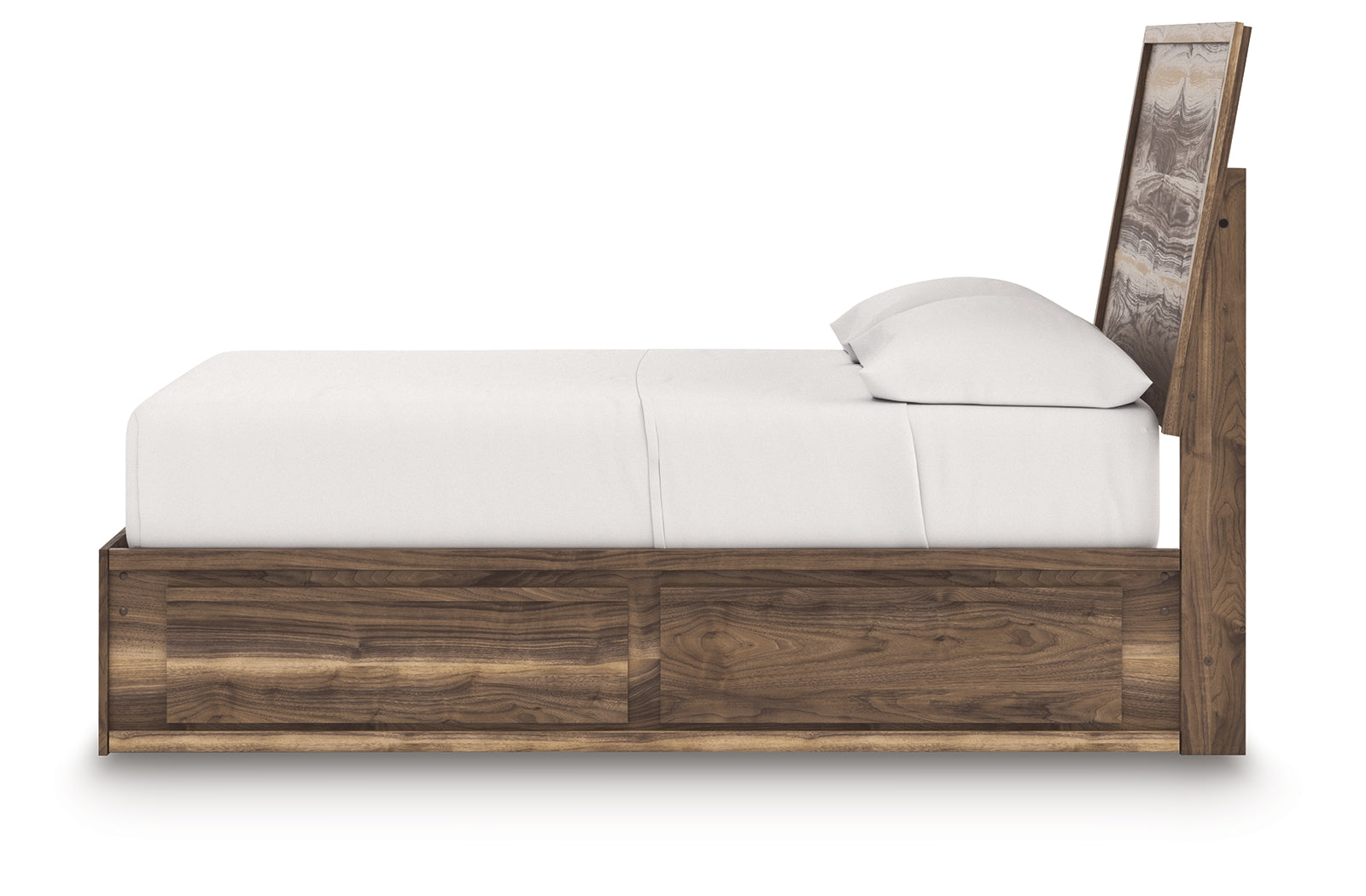 Chirason Brown Full Panel Storage Bed, Dresser and Mirror (Online Special Price) - Ornate Home