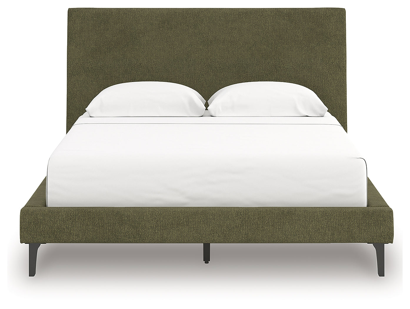 Chirason Brown/Sage Green Queen Upholstered Bed, Dresser and Mirror (Online Special Price) - Ornate Home