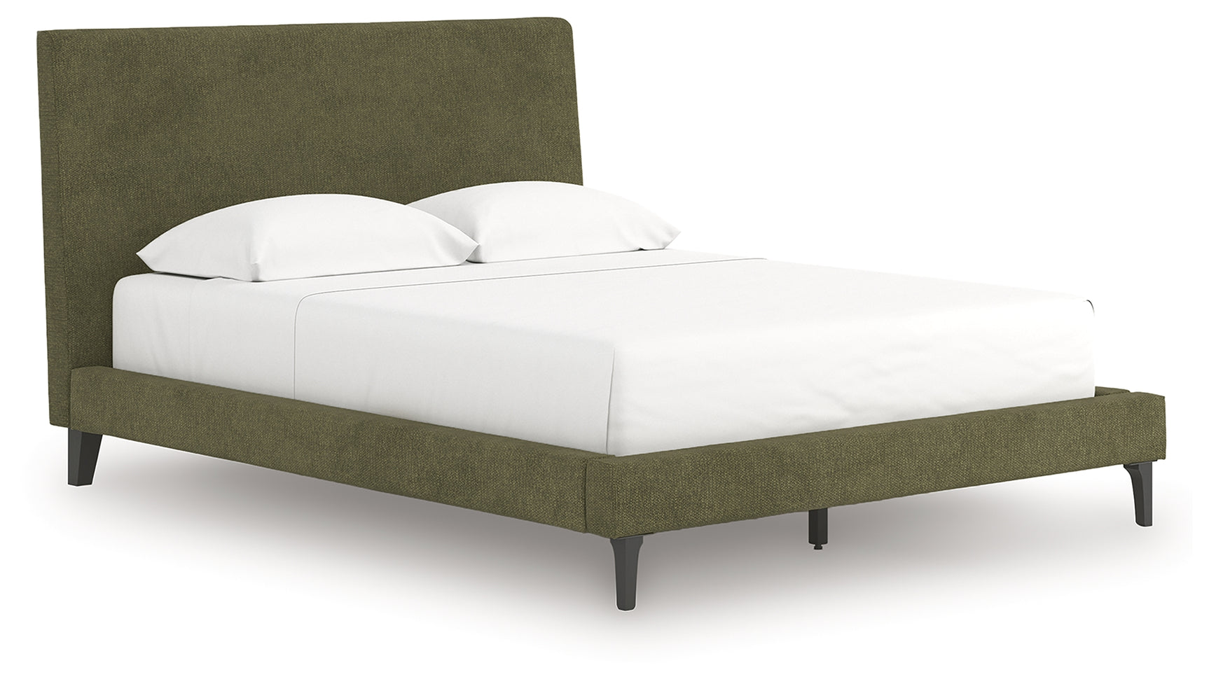 Chirason Brown/Sage Green Queen Upholstered Bed, Dresser and Mirror (Online Special Price) - Ornate Home