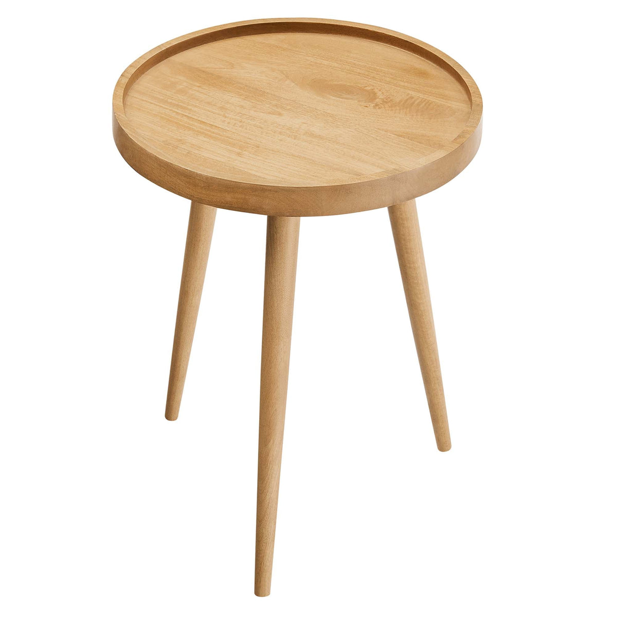 Chiro Natural Round Wood Side Table - Ornate Home