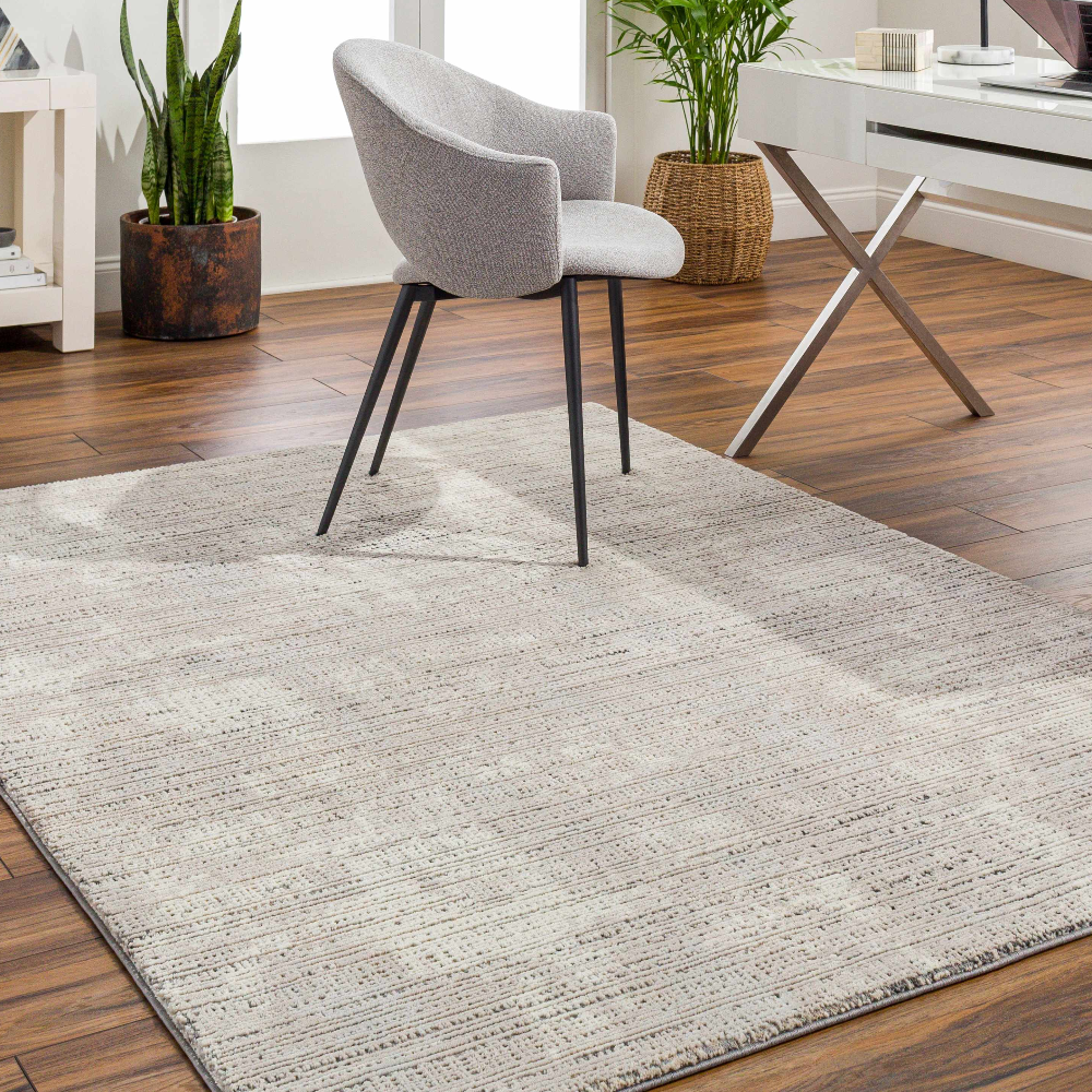 Chiyo Tan Plush Textured Washable Rug - Ornate Home