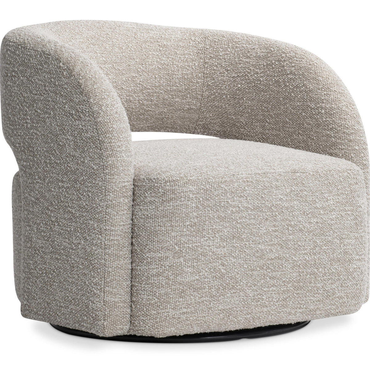 Chloe Beige/Tan Fabric Swivel Chair