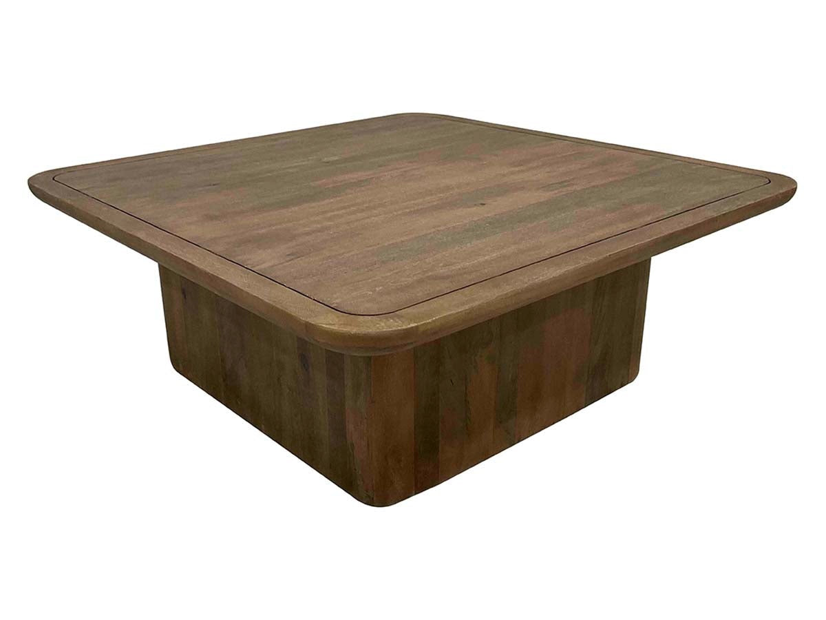 Chloe Pottery Brown Square Coffee Table - Ornate Home