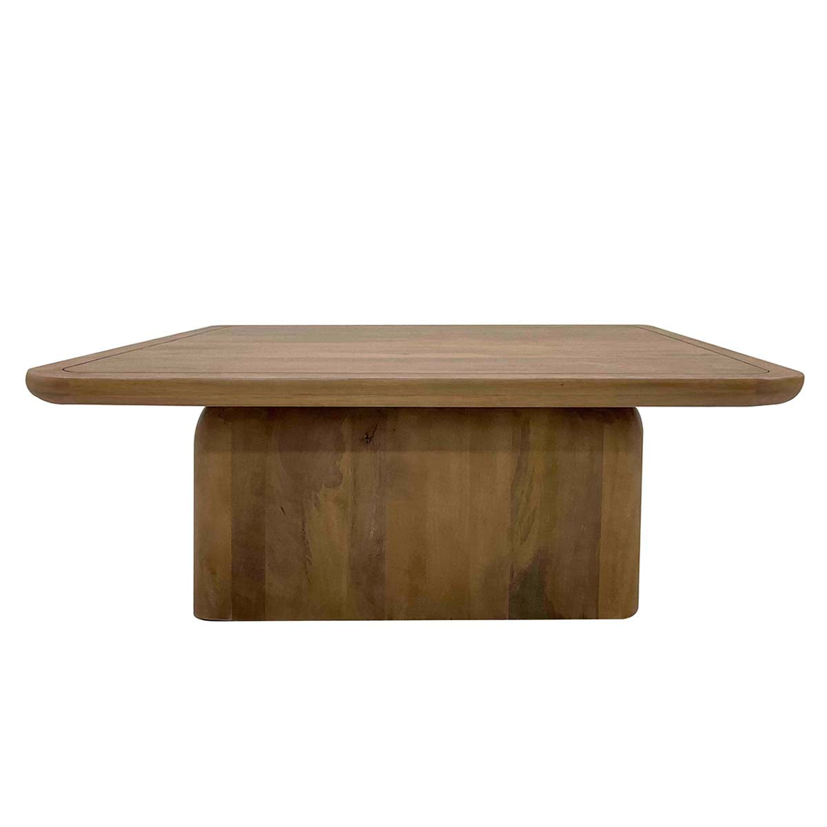 Chloe Pottery Brown Square Coffee Table - Ornate Home