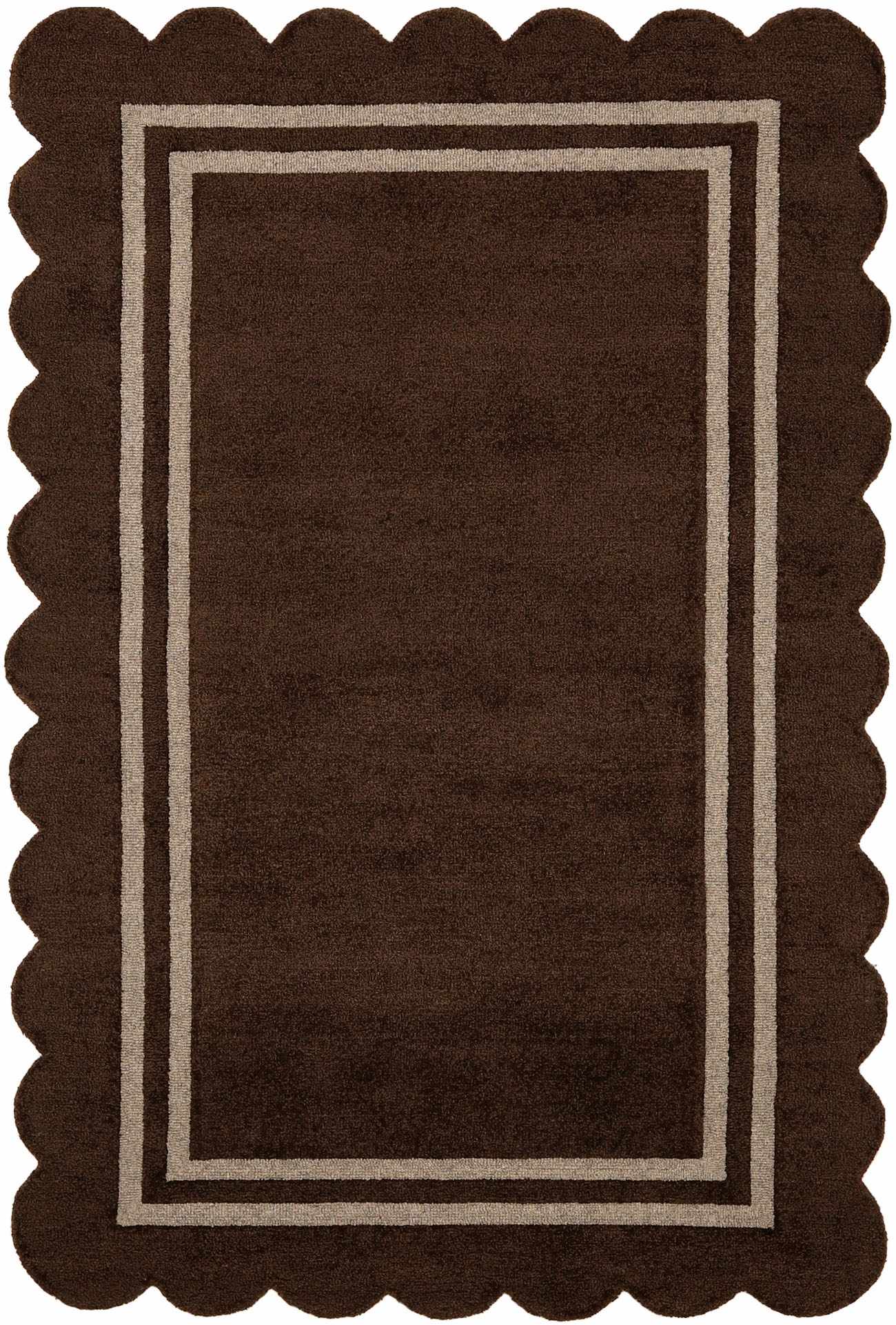 Chogan Chocolate Brown Area Rug - Ornate Home