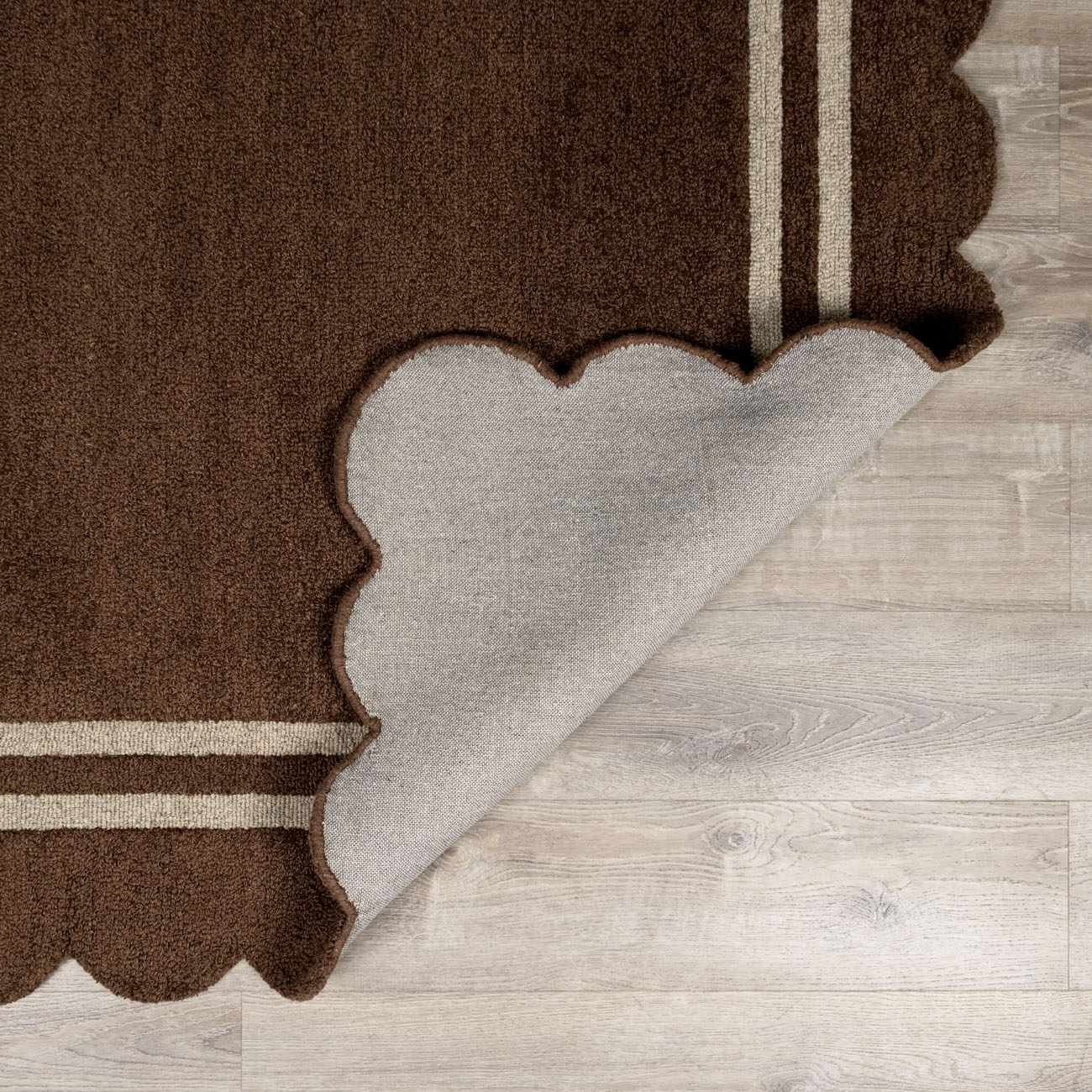 Chogan Chocolate Brown Area Rug - Ornate Home