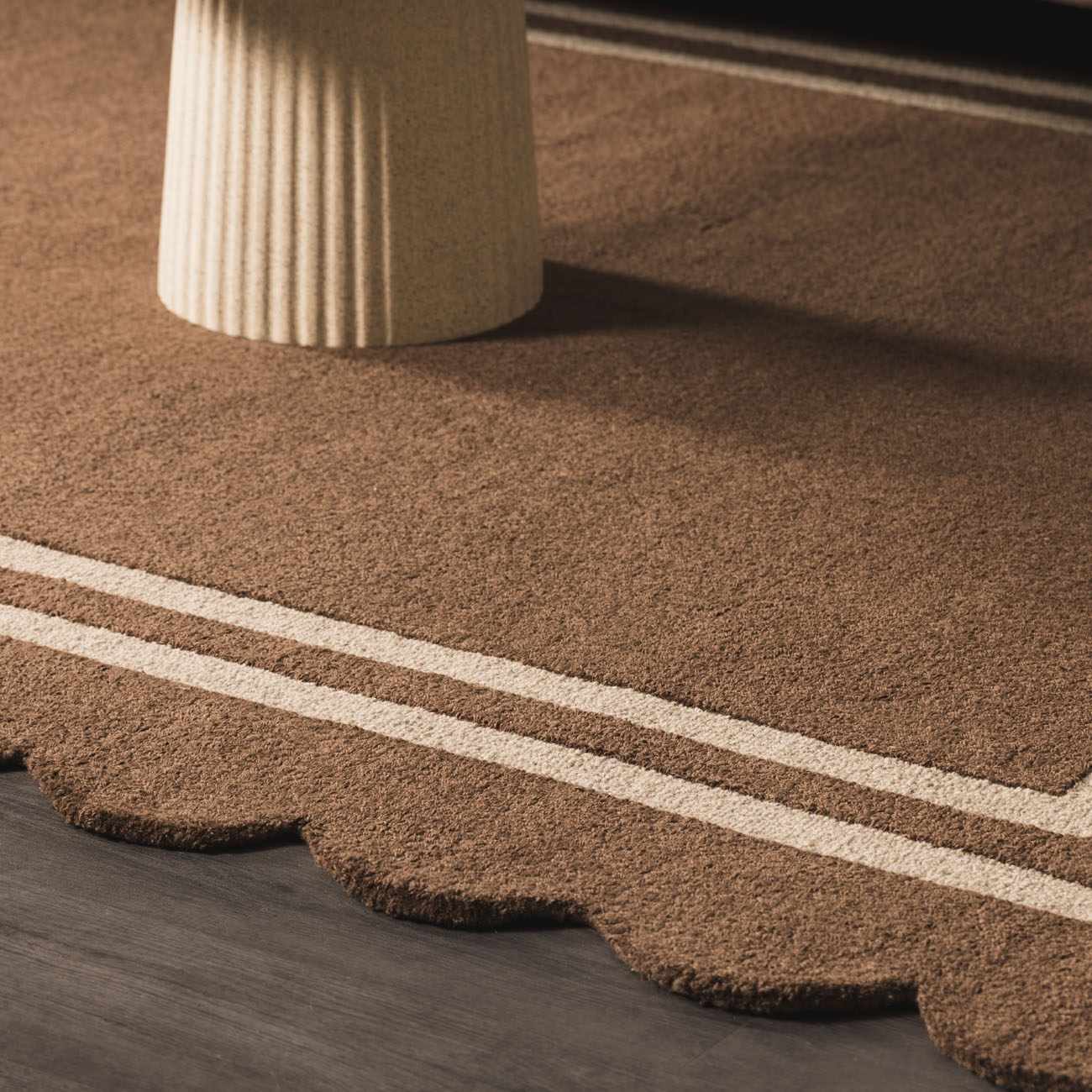 Chogan Chocolate Brown Area Rug - Ornate Home