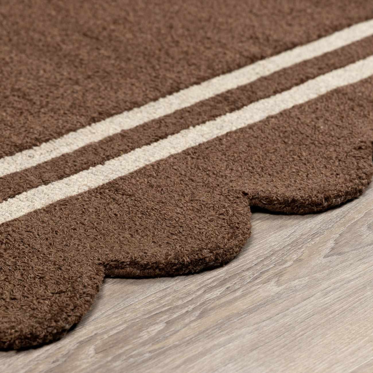 Chogan Chocolate Brown Area Rug - Ornate Home