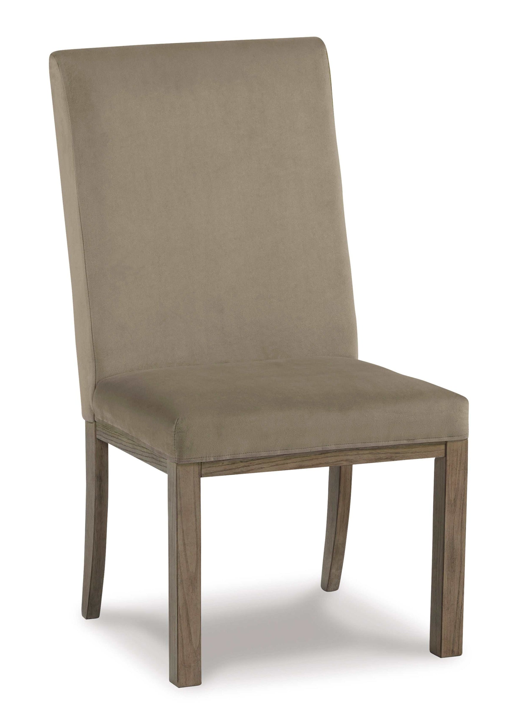 Chrestner Gray/Brown Dining Side Chair (Set of 2) - Ornate Home
