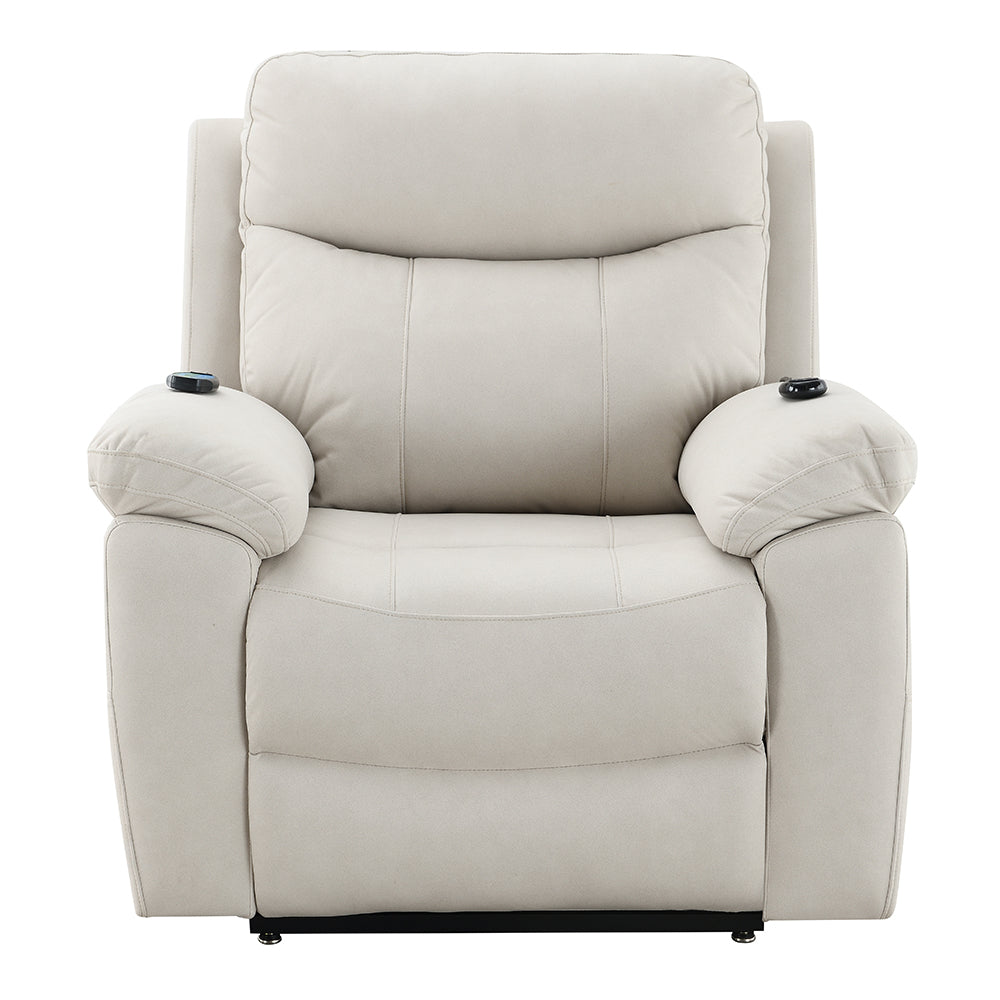 Chriki Beige Power Recliner - Ornate Home