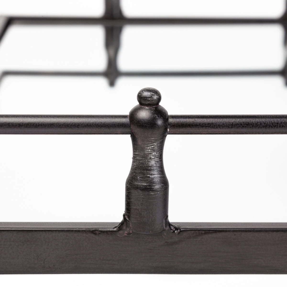 Christa Black Metal Mirrored Base Square Tray - Ornate Home