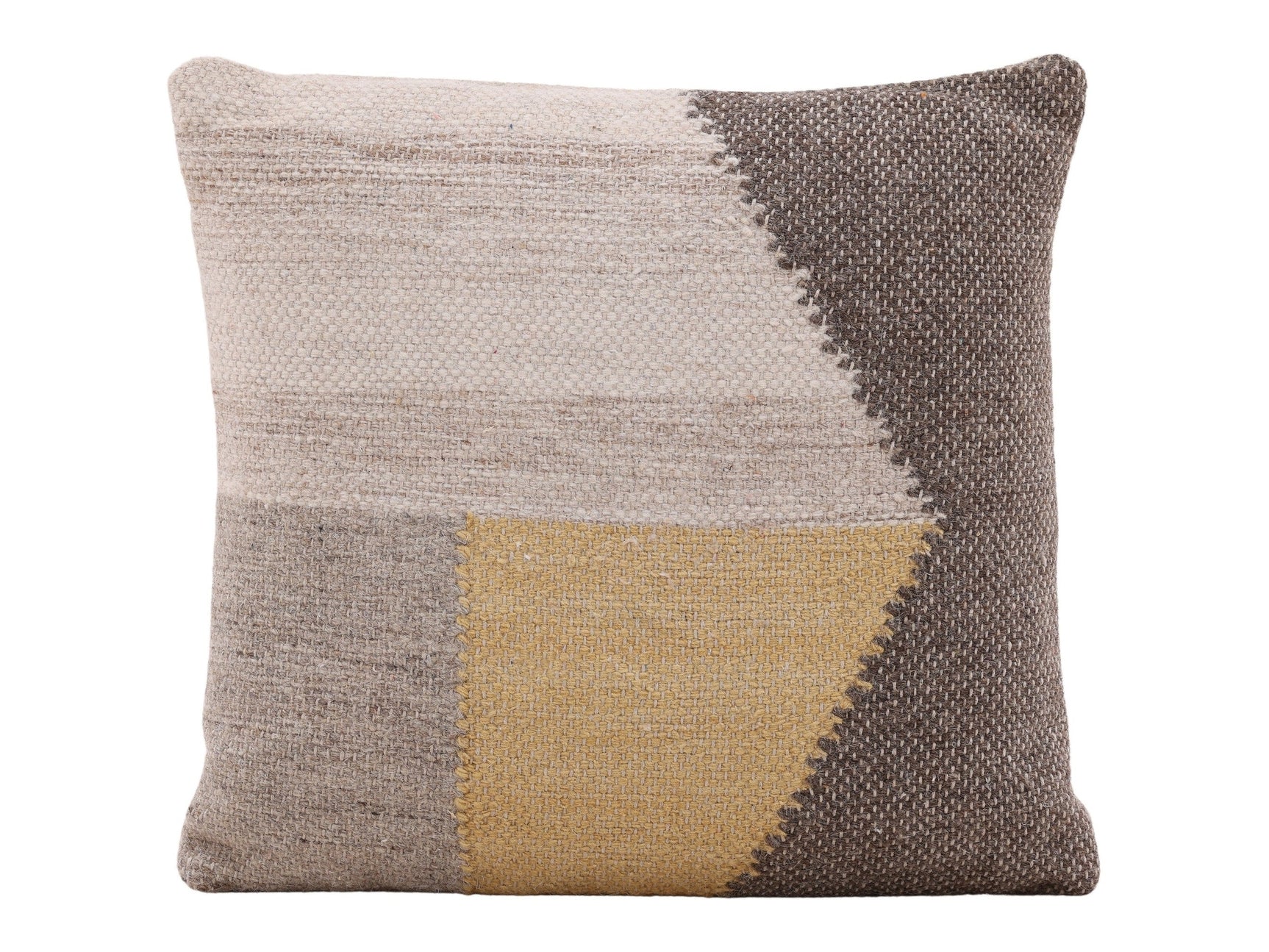 Christensen Yellow Multicolor Square Pillow - Ornate Home
