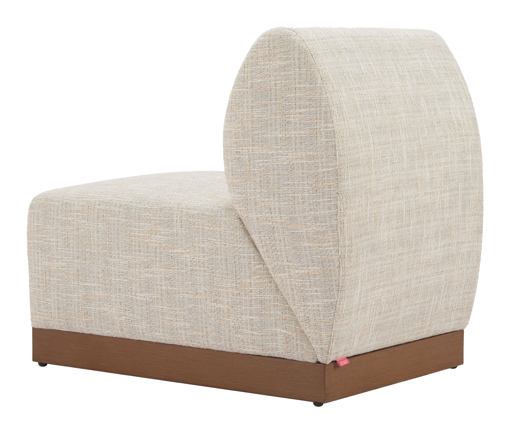 Christy Beige Armless Chair