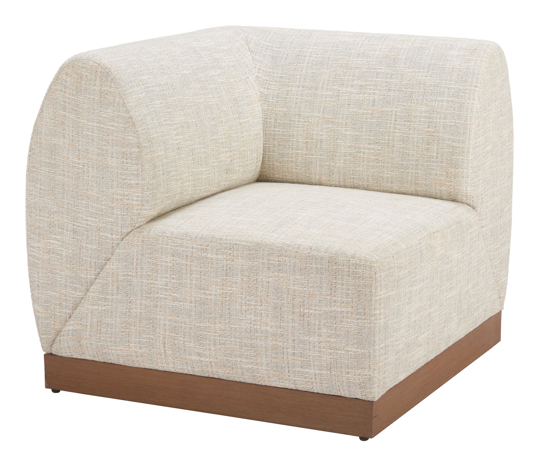 Christy Beige Corner Chair - Ornate Home