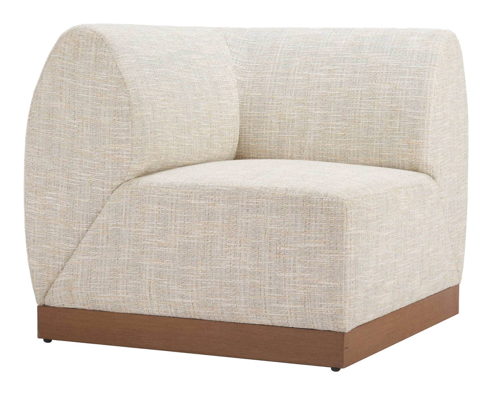 Christy Beige Corner Chair - Ornate Home