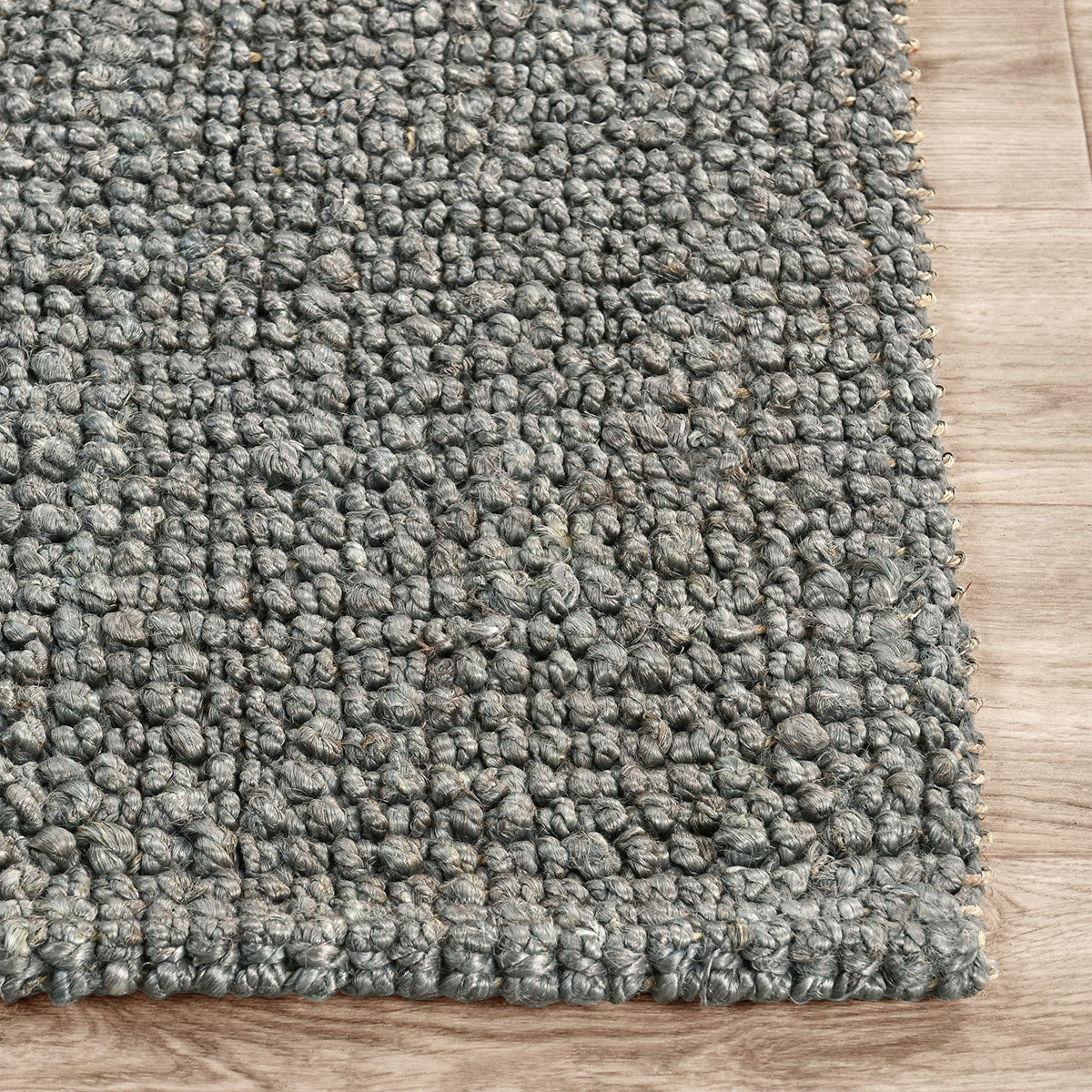 Chunky Blue Charcoal Loop Rug - Ornate Home