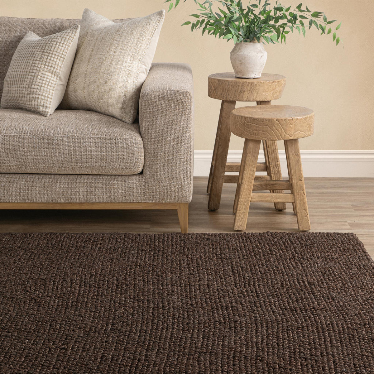 Chunky Loop Ganache Brown 8'x10' Rug