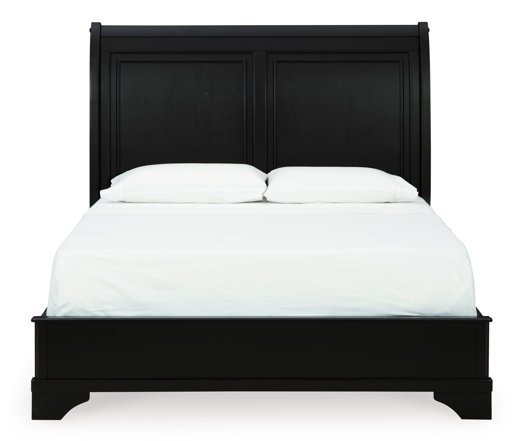 Chylanta Black Queen Sleigh Bed - Ornate Home