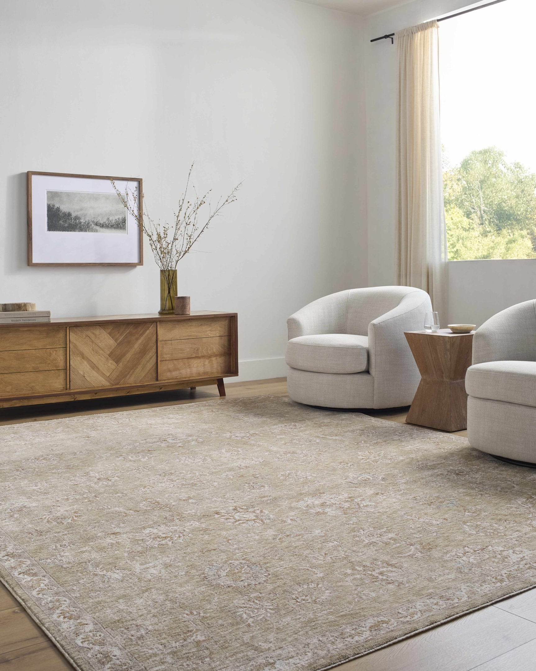 Chyron Olive Area Rug - Ornate Home