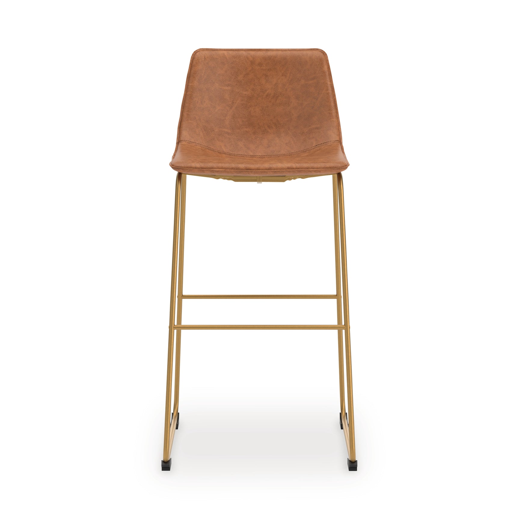 Ciabori Brown/Gold Tall UPH Barstool (Set of 2) (Online Special Price) - Ornate Home