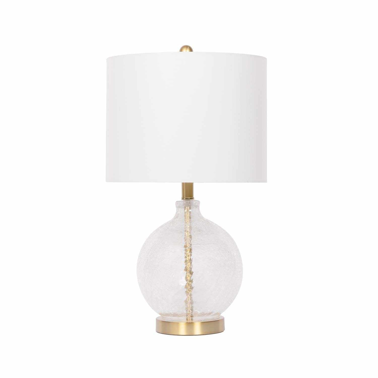 Ciel Contemporary Glass Textured Table Lamp - Ornate Home